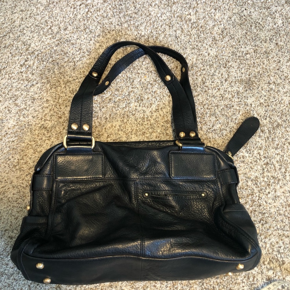 B. Makowsky Pebbled Leather Handbag - Picture 5 of 7